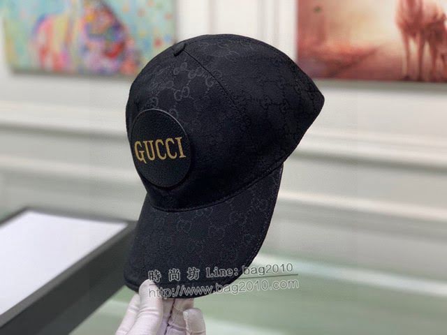 Gucci新品男士帽子 古馳GG印花棒球帽鴨舌帽  mm1375